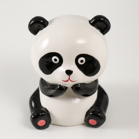 Piggy bank Ceramics "Surprised Panda" 11.4x10.5x13.8 cm-4