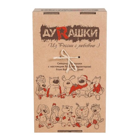 Soft toy "Clever fox and chicken", 24 cm-2