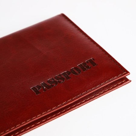 Passport cover, brown color-3