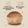 Baby plate, on the suction cup 300 ml., M&B, 12x8x5, beige