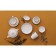 A saucer for a tea cup Beige, D = 16 cm, beige color