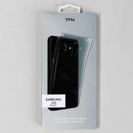 TFN case for Samsung A32, silicone, black-3