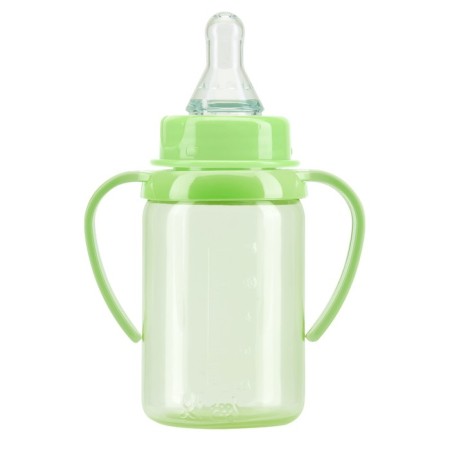A bottle for feeding with handles, color, 125 ml, from 6 months, mix-4