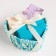 Set of terry decorative napkins Ethel "heart" 30x30sm-4pcs, color blue, 100% cotton