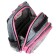 Frame backpack 39 x 29 x 17 cm, Across 410, filling: bag, pencil case, gray/pink ACR22-410-11