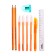 Penal soft, 1 compartment, 95 x 205 mm, flat, with filling 9 items, calligrata "geese-gushi", universal