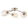 Fox chandelier 3he27 40W gold 50x50x12 cm