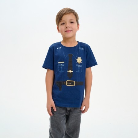 T-shirt Children's KAFTAN "Sheriff" R.36 (134-140), blue