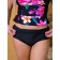 Female bathing suit, size 50, black color, yellow