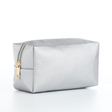 Cosmetic bag Dor units, 18*7*9, lightning department, lining, silver