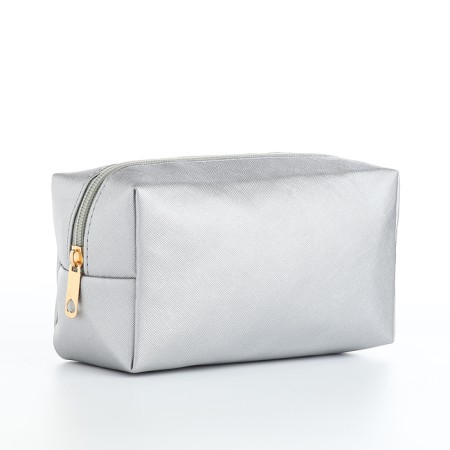 Cosmetic bag Dor units, 18*7*9, lightning department, lining, silver