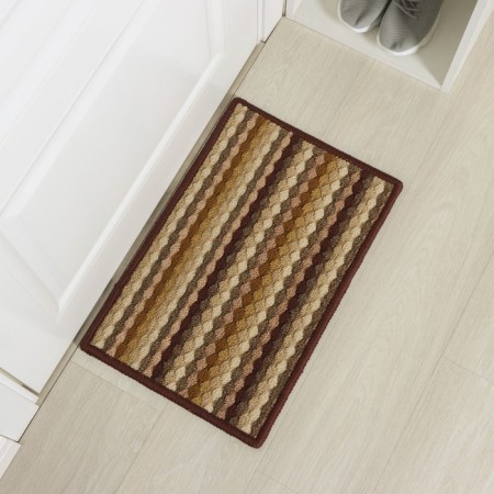 Walker -shaped rug -shaped shallow shade "Color pigtail", 38 × 57 cm, brown color-5