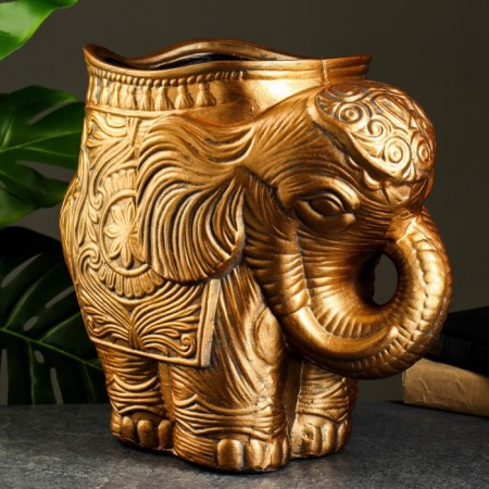 Figure Kashpo "Elephant Medium", bronze 6 l/ 35x22x35 cm