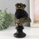 Souvenir Polystone "Bust. King" Black with gold 9x14x22.5 cm
