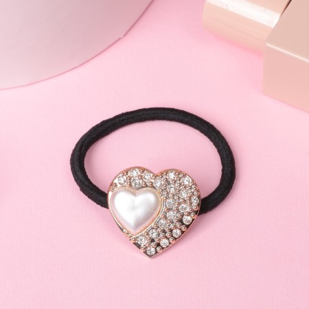 Hair gum "Mabel" heart, 5 cm-1