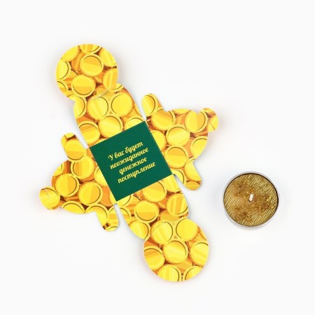 Tea candle "Money", Diam 4 cm-8