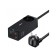 Baseus PowerCombo, GAC+2u+2C 65W+Type-C-Type-C, PD, 65W, 1 m, Black