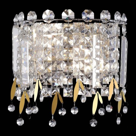 Sconces st. SL1655.201.02. Desio. 2x40 watts, E14, 22.5x21.7 cm, golden color-1