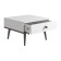 Journal table-6 "Art Design. Square", 600 x 600 x 398, dark/white gloss walnut
