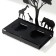 Summary Metal for 2 candles "Africa giraffes" black 15.2x15x6.8 cm