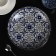 Plate ceramic deep share "dyra", d = 21 cm, blue color