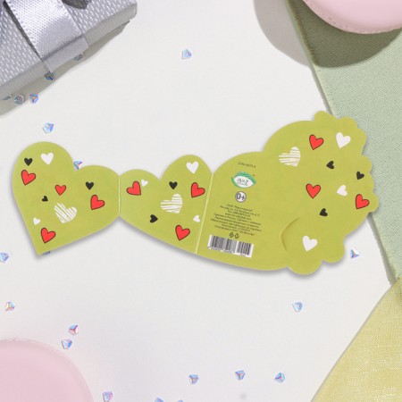 Mini-postcard "I will love you forever!" glitter, 10x13.5 cm-2