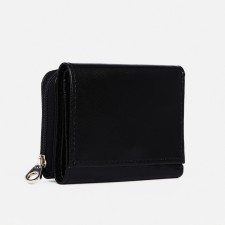 Women's wallet with lightning, black color