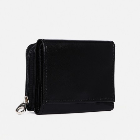Women's wallet with lightning, black color
