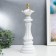 Souvenir Polystone "Chess Figure - Ferge" White with gold 37x12x12 cm