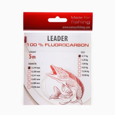 Florocarbonic namazu fluorocarbon material, diameter 0.249 mm, test 4.17 kg, 5 m