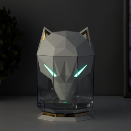Night with a humidifier cat LED USB AKB White 10x10x16.2 cm Risalux-8