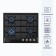 Hon surface Delvento V60V41B001, gas, 4 burners, black