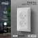 Double Luazon Lighting "Antei", 10 A, hidden, without salary, white