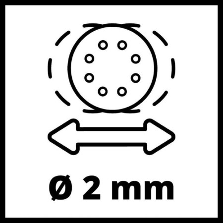 Grinding eccentric Einhell Pxc TE-RS 18, 18 V, D = 125 mm, 11000 rpm, without battery/ZU-6