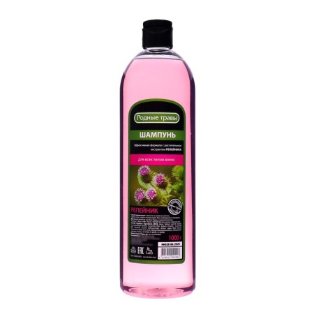Shampoo "Native Herbs", for all types of hair, with burdock, 1000 ml