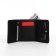 Women's wallet on the button, blue color