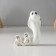 Souvenir Ceramics "White Cobra with a hill" with gold 2.5x6.5x8 cm