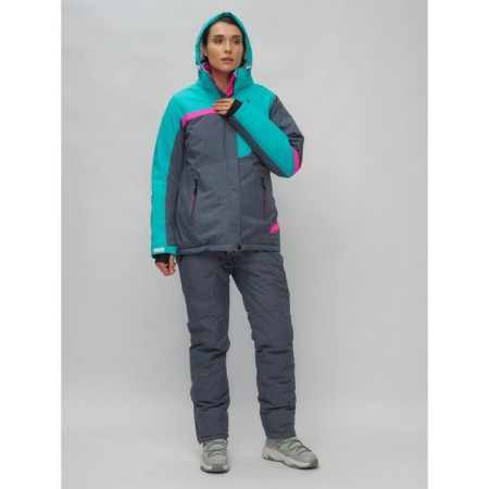 Ski costume is female, size 42, green color-23