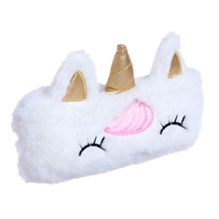 Penal soft, 1 department, 95 x 205 mm, flat, fur, calligrata "unicorn" white-2