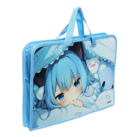 Folder with A4 handles, 340 x 245 x 45 mm, plastic, handle, ONICS PT-14 "Anime Milash"-1