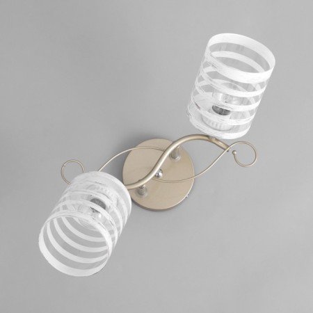 MIA chandelier 2x60W E27 gold, chrome 38x32x28cm-3