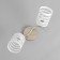 MIA chandelier 2x60W E27 gold, chrome 38x32x28cm