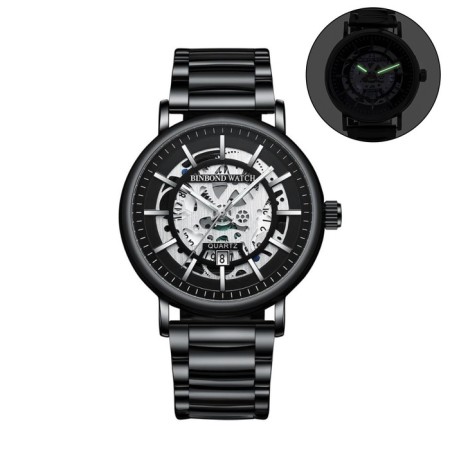 Men's wrist watches, d-4.4 cm, strap L-26 cm, 3 atm, luminous