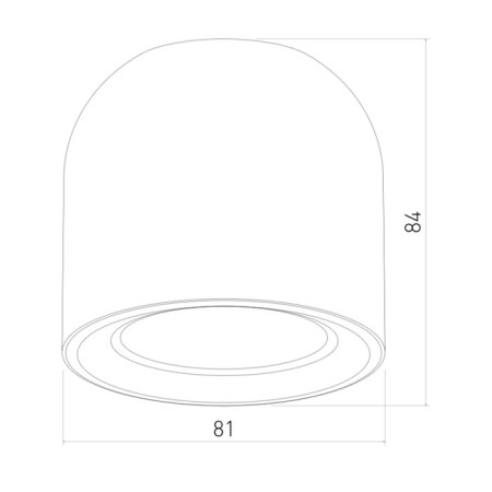 Lamp ceiling Elektrostandard, OGMA GU10 81x81x84 mm, black color-3