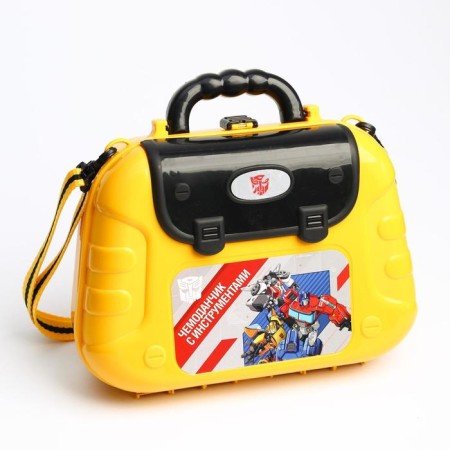 Set of builder "Suitcase" in a bag with game tools, transformers-6