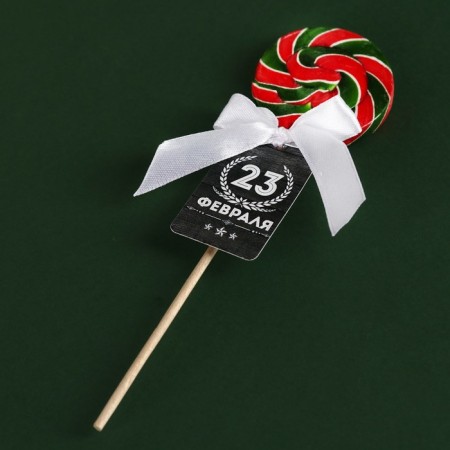 Lollice on the stick "February 23", taste: Cola, 15 g.-1