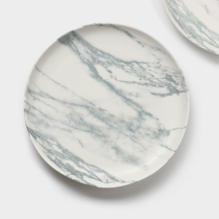 Набор тарелок десертных фафрфоровых Magistro Real Marble, d=21 см, 2 шт-4