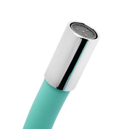 Accoona A4844K kitchen mixer, single -leaf, silicone spout, silumin, green/chrome-2