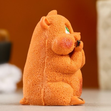 Figure soap "Hamster Vovochka" brown, 75g-3
