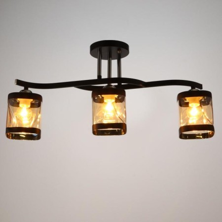 Chandelier 1080/3BK 40W E27 Black 58x14x27 cm Bayerlux-1